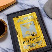 Обложка на паспорт из кожи «Герб Белгородской области» — фотография 1