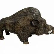 Скульптура «Кабан» из кальцита, 250×95×140 мм — фотография 2