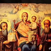 Икона Богоматери "Домостроительница" +подставка — фотография 10
