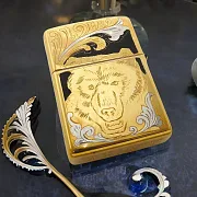 Зажигалка Zippo с гравировкой "Медведь". Златоуст — фотография 1