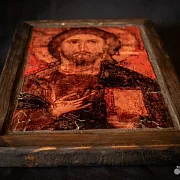 Икона деревянная «Спас Елезаровский» — фотография 3