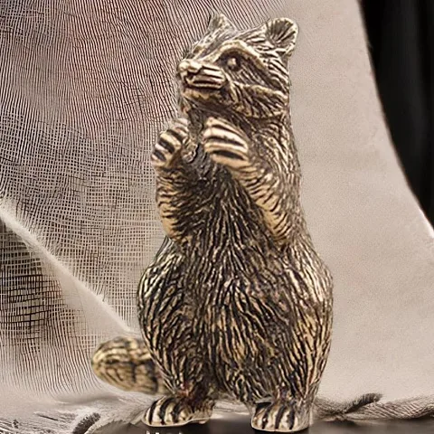 Статуэтка из бронзы «Енот», 43×40×35 мм