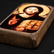 Иконка деревянная " Спас Синайский". Дорожная — фотография 3