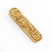 Флешка «Леопард» с гравировкой по дереву — фотография 5