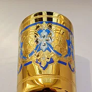 Винная чарка с блюдцем "Волк". Златоуст — фотография 4
