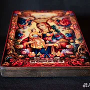 Икона Богоматери "Неувядаемый цвет" Ручная работа — фотография 3