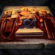 Икона Богоматери "Домостроительница" +подставка — фотография 8