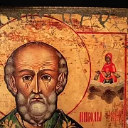 Святой Николай Угодник". Икона — фотография 6