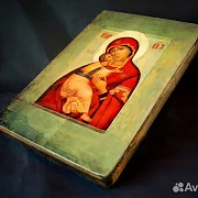 Икона Богоматерь Владимирская. С ковчегом — фотография 4