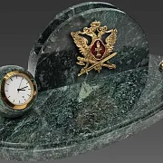 Часы «Престиж» с гербом УИС и подставками — фотография 2