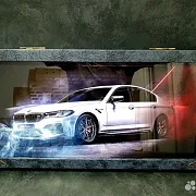 Нарды под стеклом «BMW против Mercedes» — фотография 3