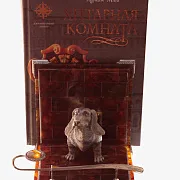 Подставка для книг «Такса» из янтаря — фотография 4